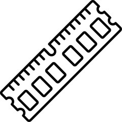 RAM Stick Outline Icon