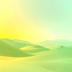 Obraz premium Pastel hillscape with soft, blended colors