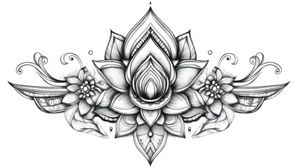 Gray and wood kitchen with cupboards, close view