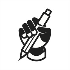 Vector icon set drawing illustration of black finger hand holding cigarette bottle and wine bottle symbol design