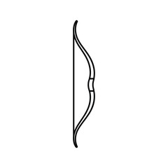 Archery Bow Line Art Icon