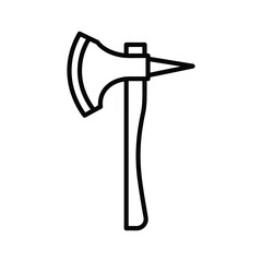 Fire Axe Outline Icon