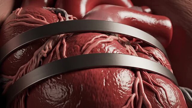 Tightening Heart Grip Hypertension Stress Metaphor