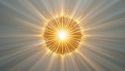 Obraz premium Radiant golden light bursts forth, a symbol of energy, innovation, and powerful ideas for your next campaign or creative project now
