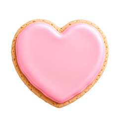Pink Pastel Thornheart Icing Cookie with Glossy Finish