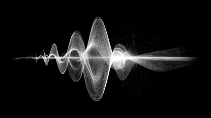 soundwave in black and white