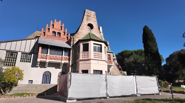Casina delle Civette in Rome, Italy, historic Liberty-style villa with ornate stained glass and architectural charm