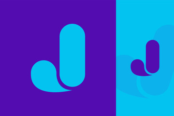 Modern Minimalist Letter J Logo – Simple Geometric Initial J Symbol for Branding and Corporate Design