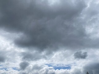 Obraz premium dark clouds in blue sky