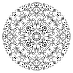 Naklejka premium ornamental round ornament