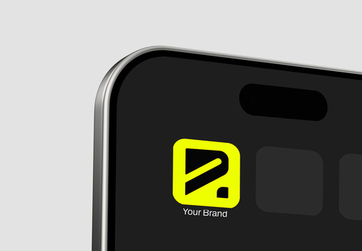 Smartphone App Icon Mockup