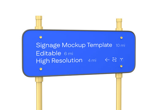 Editable Signage Mockup Template
