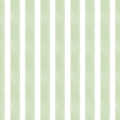 Seamless Watercolor Green Stripe Pattern.eps