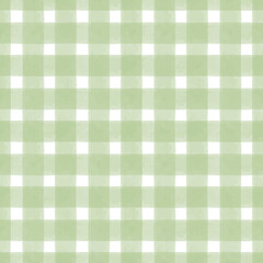Seamless Watercolor Green Tartan Plaid Pattern.eps