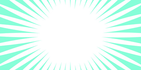 Blue background with Glowing Sunburst and Dynamic Light Rays. Celeste Blue Abstract Blue Sunburst Background. Aquamarine blue glow effect sunburst background for presentation, banner, poster, flyer, s