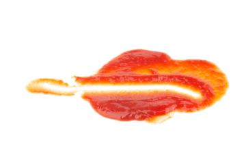tomato ketchup isolated on white background