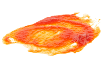 tomato ketchup isolated on white background