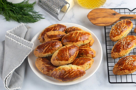 Turkish cuisine; Handmade Cheese Pastry (Turkish name; peynirli pogaca)