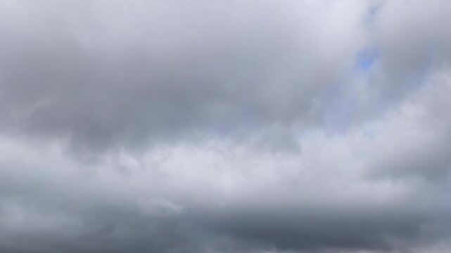 Some clearings in the blue sky are visible despite the cloudiness