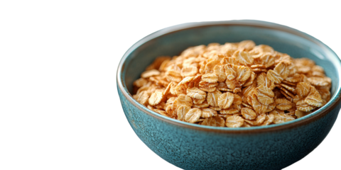 Light beige rice dish in teal bowl