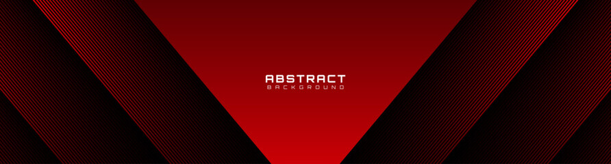 3D red abstract background overlap layer on dark space with diagonal lines effect decoration. Modern graphic design element stripes style concept for web banner, art, flyer, card or brochure cover