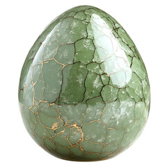 Light green oval gemstone with subtle patterns