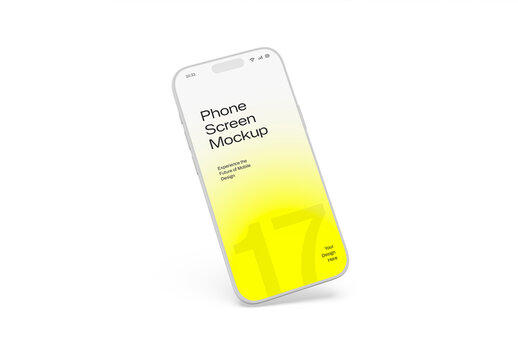 Smartphone Screen PSD Mockup