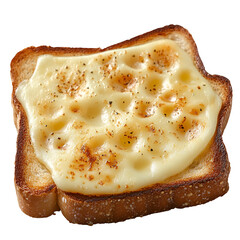 Melted cheese on toasted bread image