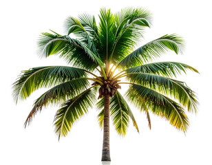 Obraz premium - Transparent PNG available coconut tree PNG. coconut tree isolated on blank background