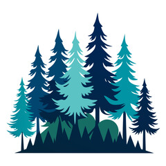 Obraz premium Forest Silhouette