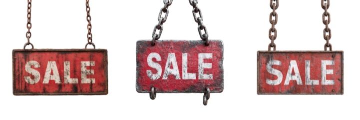 Set of Modern super sale promotional banner transparent png background. Ai generated