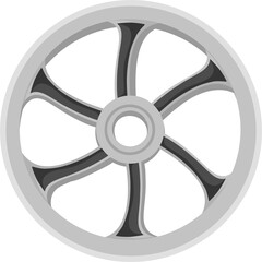 Obraz premium illustration motorcycle wheel
