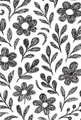 Vector abstract floral pattern suitable for fabric, motifs, covers, backgrounds, etc.