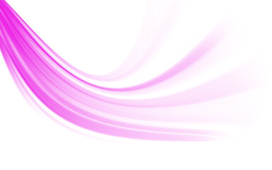 Futuristic neon curved speedy beams background in PNG