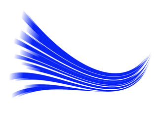 Futuristic neon curved speedy beams background in PNG