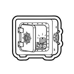 Secure Storage Box with Money Inside