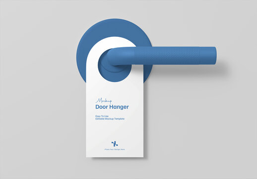 Door Hanger Mockup Template