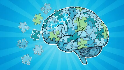 Brain Puzzle Pieces Coming Together