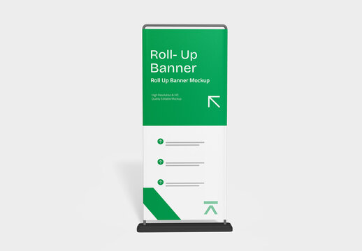 Roll-Up Banner Mockup Display