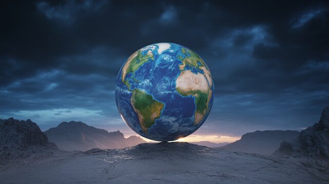 Earth globe world planet global geography environment science nature concept