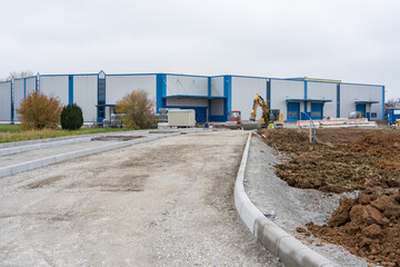 Erweiterung eines Industriegebietes