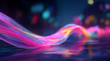 vibrant abstract waves of glowing forming dynamic motion, ideal for tech banners, digital ads, futuristic wallpapers, music visuals and creative multimedia backgrounds