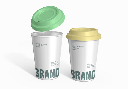 Takeaway Paper Coffee Cup Mockup