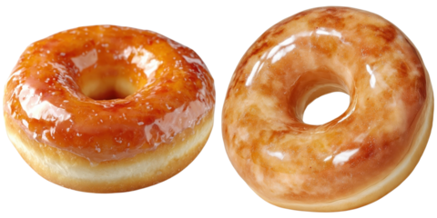 Glazed donuts sweet dessert delicious bakery treat set