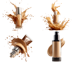 Set of makeup foundations