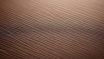 Close-up view of a textured brown surface with subtle parallel lines, offering a rich, organic feel