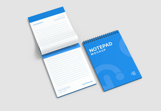 Spiral Binder Notepad Mockup