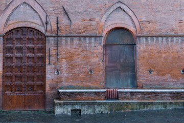 Fototapeta premium Medieval Wooden Doorways