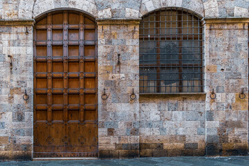 Fototapeta premium Medieval Wooden Doorways
