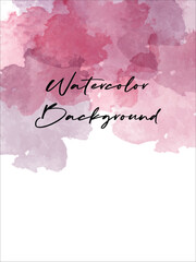 Beautiful abstract watercolor background in shades of pink and purple, perfect for design projects
